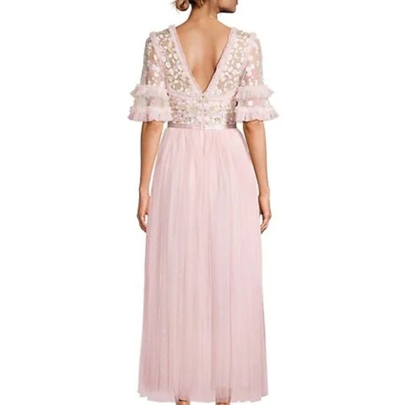 Needle & Thread ! Wildflower Ditsy Embroidered Tulle Gown (US16) - Picture 3 of 17